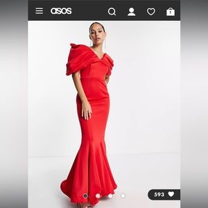 Formal red dress